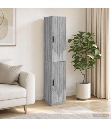 vidaXL Cabinet Set 2 pcs Grey Sonoma Engineered Wood