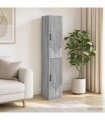 vidaXL Cabinet Set 2 pcs Grey Sonoma Engineered Wood