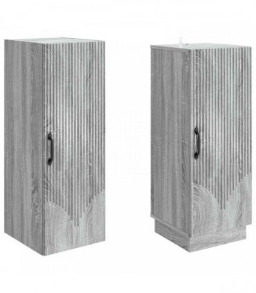 vidaXL Cabinet Set 2 pcs Grey Sonoma Engineered Wood