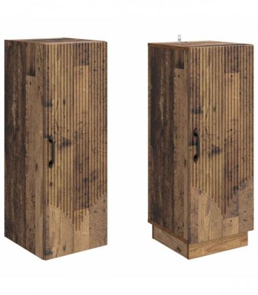 vidaXL Cabinet Set 2 pcs Old Wood Engineered Wood