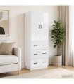 vidaXL Cabinet Set 2 pcs 66 x 34.5 x 87 cm Engineered Wood