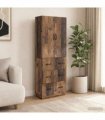 vidaXL Cabinet Set 2 pcs 66 x 34.5 x 87 cm Engineered Wood Old Wood