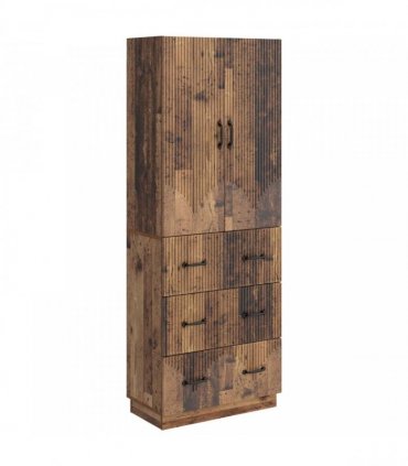 vidaXL Cabinet Set 2 pcs 66 x 34.5 x 87 cm Engineered Wood Old Wood
