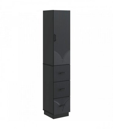 vidaXL Cabinet Set 2 pcs 33 x 34.5 x 87 cm Engineered Wood Black