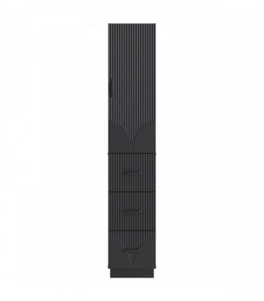 vidaXL Cabinet Set 2 pcs 33 x 34.5 x 87 cm Engineered Wood Black