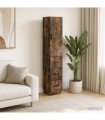 vidaXL Cabinet Set 2 pcs 33 x 34.5 x 87 cm Engineered Wood Smoked Oak