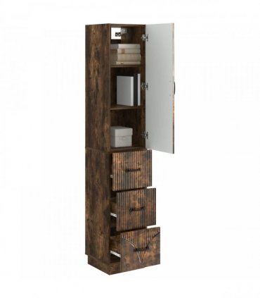 vidaXL Cabinet Set 2 pcs 33 x 34.5 x 87 cm Engineered Wood Smoked Oak