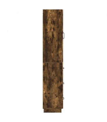 vidaXL Cabinet Set 2 pcs 33 x 34.5 x 87 cm Engineered Wood Smoked Oak