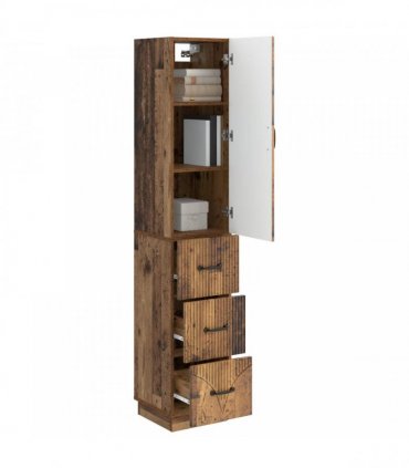 vidaXL Cabinet Set 2 pcs 33 x 34.5 x 87 cm Engineered Wood Old Wood