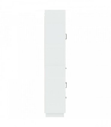 vidaXL Cabinet Set 2 pcs High Gloss White Engineered Wood