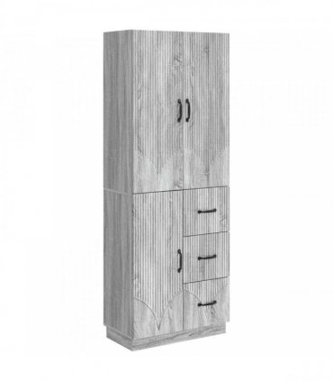 vidaXL Cabinet Set 2 pcs Grey Sonoma Engineered Wood