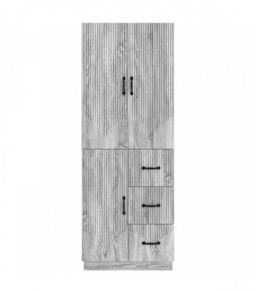 vidaXL Cabinet Set 2 pcs Grey Sonoma Engineered Wood