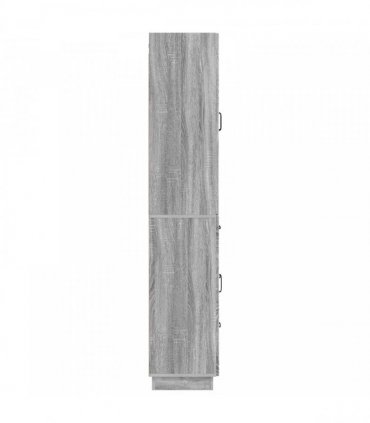 vidaXL Cabinet Set 2 pcs Grey Sonoma Engineered Wood