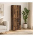 vidaXL Cabinet Set 2 pcs Old Wood Engineered Wood