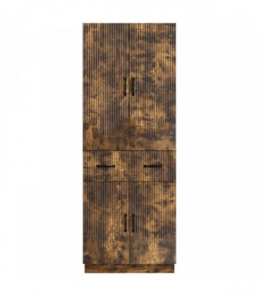vidaXL Cabinet Set 2 pcs Smoked Oak Engineered Wood
