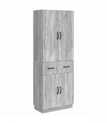 vidaXL Cabinet Set 2 pcs Grey Sonoma Engineered Wood