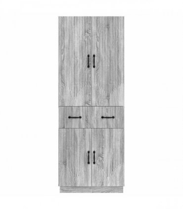 vidaXL Cabinet Set 2 pcs Grey Sonoma Engineered Wood