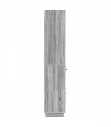 vidaXL Cabinet Set 2 pcs Grey Sonoma Engineered Wood