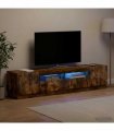 vidaXL LED TV Cabinet HOORN 3 pcs Smoked Oak Engineered Wood
