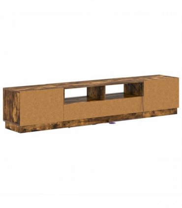 vidaXL LED TV Cabinet HOORN 3 pcs Smoked Oak Engineered Wood