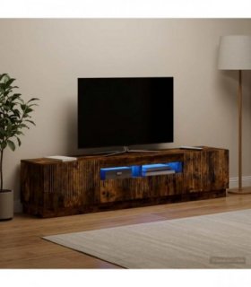 vidaXL LED TV Cabinet HOORN 3 pcs Smoked Oak Engineered Wood