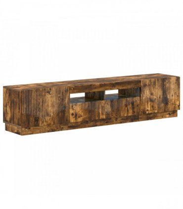 vidaXL LED TV Cabinet HOORN 3 pcs Smoked Oak Engineered Wood