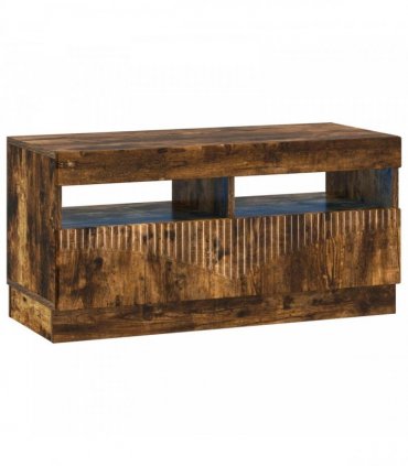 vidaXL LED TV Cabinet HOORN 3 pcs Smoked Oak Engineered Wood