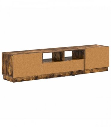 vidaXL LED TV Cabinet HOORN 3 pcs Smoked Oak Engineered Wood