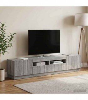 vidaXL LED TV Cabinet HOORN 3 pcs Grey Sonoma Engineered Wood