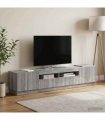 vidaXL LED TV Cabinet HOORN 3 pcs Grey Sonoma Engineered Wood