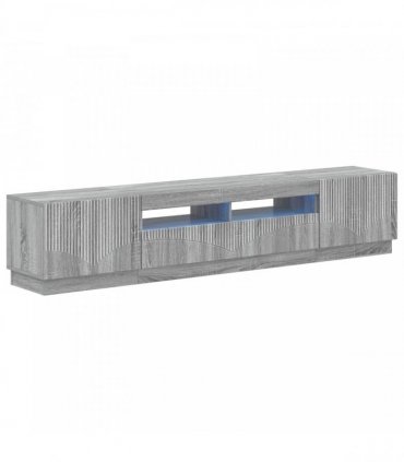 vidaXL LED TV Cabinet HOORN 3 pcs Grey Sonoma Engineered Wood