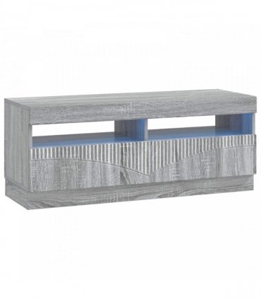vidaXL LED TV Cabinet HOORN 3 pcs Grey Sonoma Engineered Wood