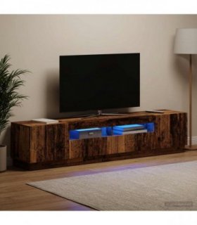vidaXL LED TV Cabinet HOORN 3 pcs Old Wood Engineered Wood