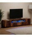 vidaXL LED TV Cabinet HOORN 3 pcs Old Wood Engineered Wood