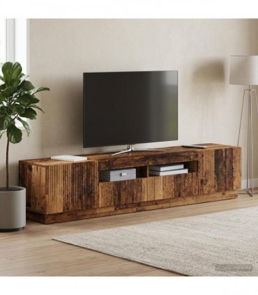 vidaXL LED TV Cabinet HOORN 3 pcs Old Wood Engineered Wood
