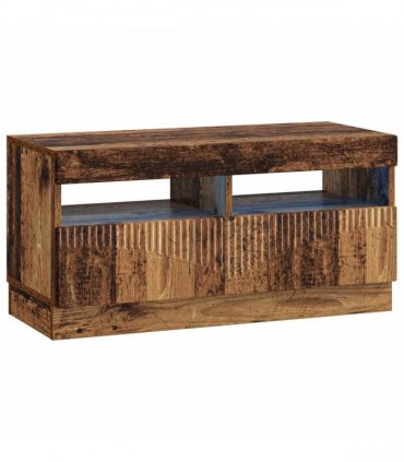vidaXL LED TV Cabinet HOORN 3 pcs Old Wood Engineered Wood