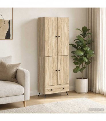 vidaXL Cabinet Set 2 pcs Sonoma Oak Engineered Wood