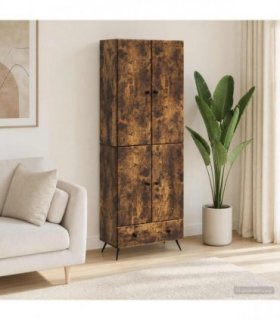 vidaXL Cabinet Set 2 pcs Smoked Oak Engineered Wood