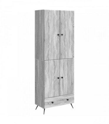 vidaXL Cabinet Set 2 pcs Grey Sonoma Engineered Wood