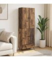 vidaXL Cabinet Set 2 pcs Old Wood Engineered Wood