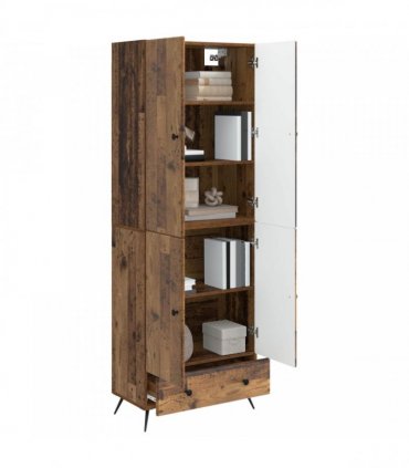 vidaXL Cabinet Set 2 pcs Old Wood Engineered Wood