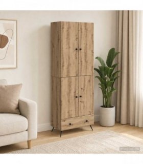 vidaXL Cabinet Set 2 pcs Artisan Oak Engineered Wood