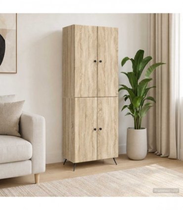vidaXL Cabinet Set 2 pcs Sonoma Oak Engineered Wood