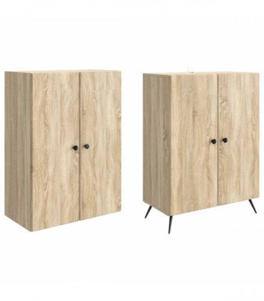 vidaXL Cabinet Set 2 pcs Sonoma Oak Engineered Wood