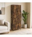 vidaXL Cabinet Set 2 pcs Smoked Oak Engineered Wood