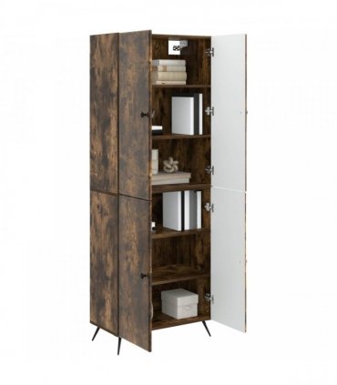 vidaXL Cabinet Set 2 pcs Smoked Oak Engineered Wood