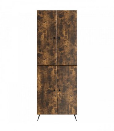 vidaXL Cabinet Set 2 pcs Smoked Oak Engineered Wood