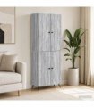vidaXL Cabinet Set 2 pcs Grey Sonoma Engineered Wood