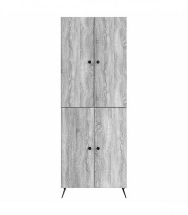 vidaXL Cabinet Set 2 pcs Grey Sonoma Engineered Wood