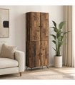 vidaXL Cabinet Set 2 pcs Old Wood Engineered Wood
